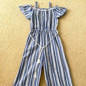 Linen romper for girls